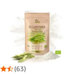Bio Guarkernmehl als natürliche Alternative. Ideal für vegane Rezepte.
