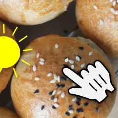 Tolle Idee: alte Semmeln aufbacken! Ein leuchtender Tipp für knusprige Brötchen.