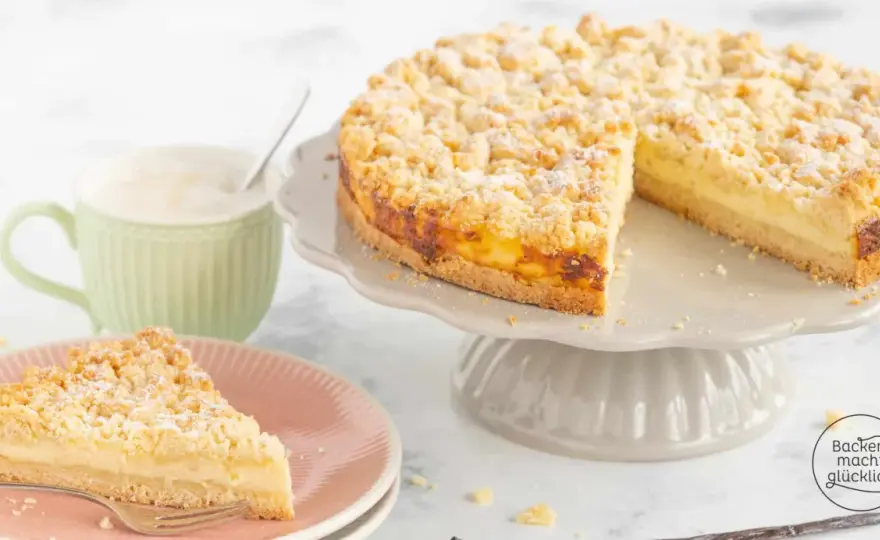 Streuselkuchen mit Pudding - So wird er perfekt knusprig!